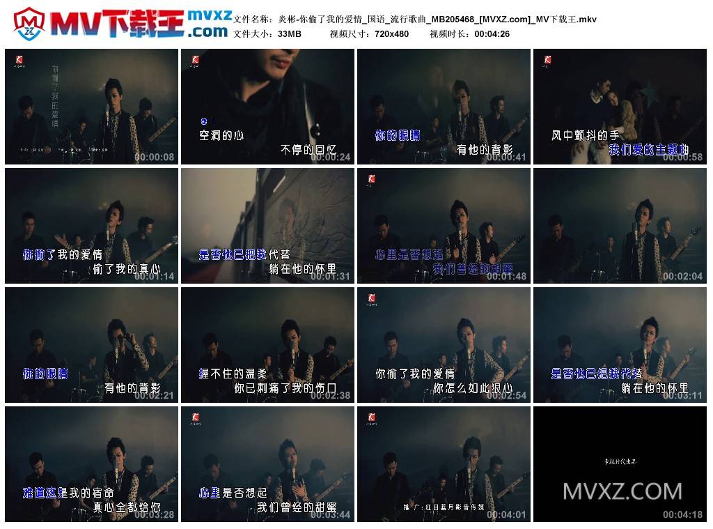 炎彬-你偷了我的爱情_国语_流行歌曲_MB205468